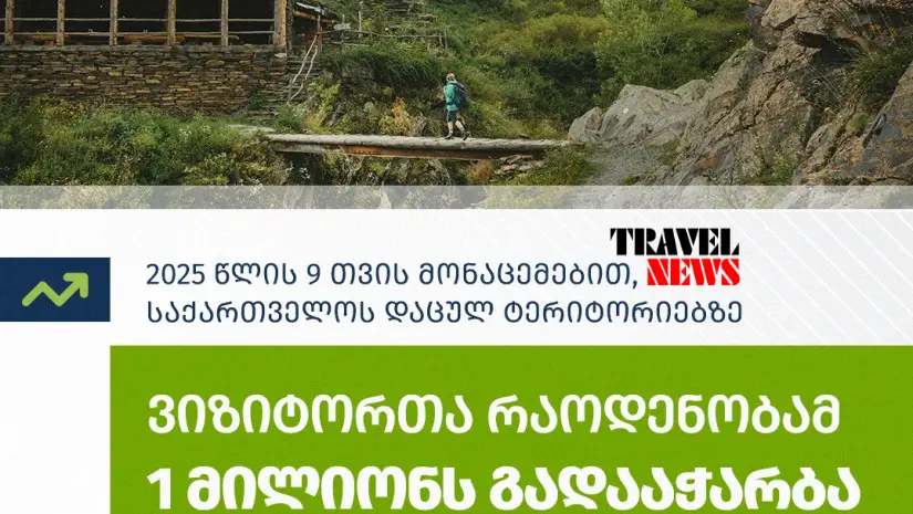 dacul teritoriebze vizitorebis raodenoba